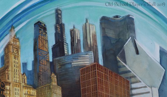 Old School Player's Ball 2019 Chicago in a Bottle Playmat